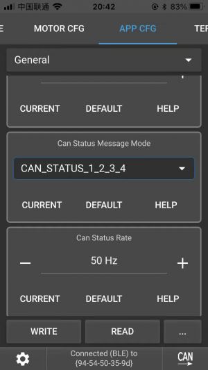App config can status on vesc tool mobile.jpg