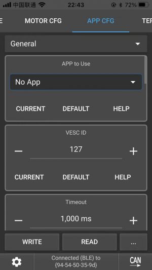 App config no app on vesc tool mobile.jpg